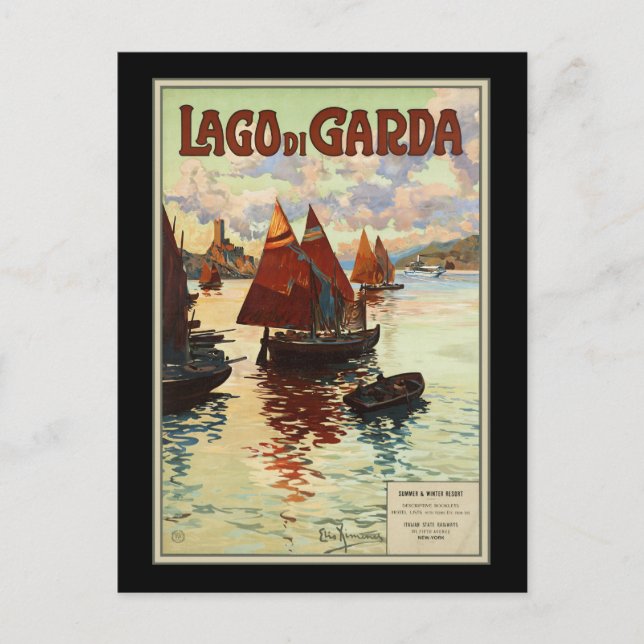 Gardasee Postkarte (Vorderseite)