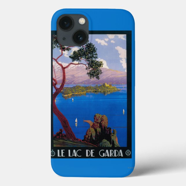 Gardasee Reiseförderposter Case-Mate iPhone Hülle (Rückseite)