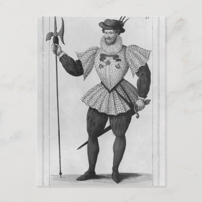 Garde der Provokation von Paris Postkarte (Vorderseite)