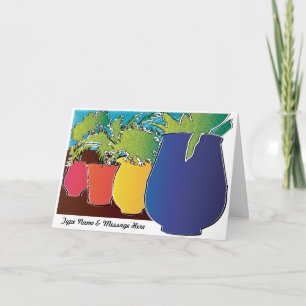 Garden 01 Anpassbare Grußkarte Karte