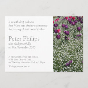 Garden 1 Tulips Gedenkfeier Ankündigung