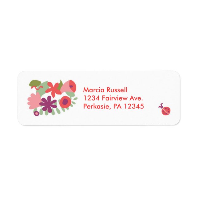 Garden Address Label (Vorne)