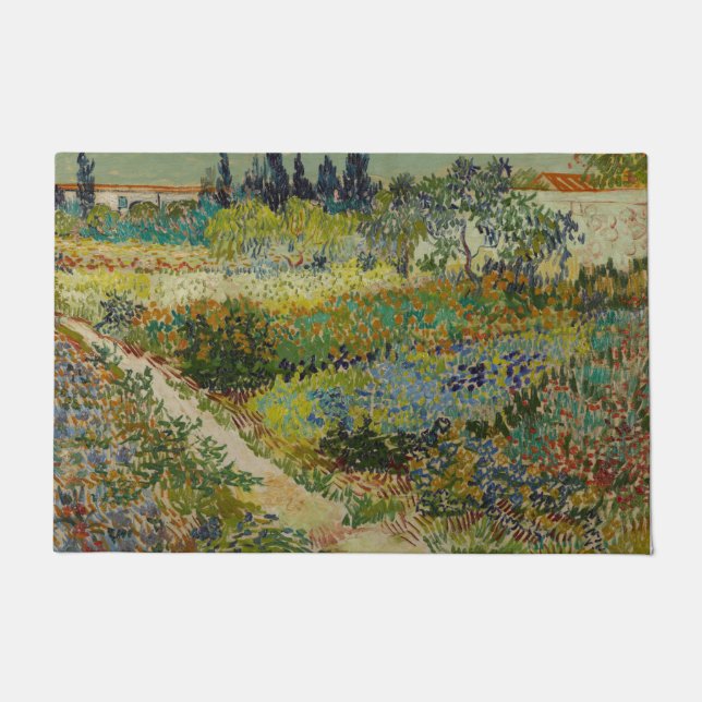 Garden at Arles by Vincent Van Gogh Fußmatte (Vorderseite)