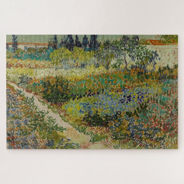 Garden at Arles by Vincent Van Gogh Puzzle (Horizontal)