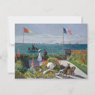 Garden at Sainte-Adresse ,Berühmte Malerei Postkarte