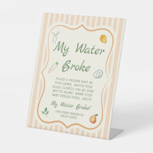 Garden Baby Dusche Mein Wasser Broke Spiel Sockelschild