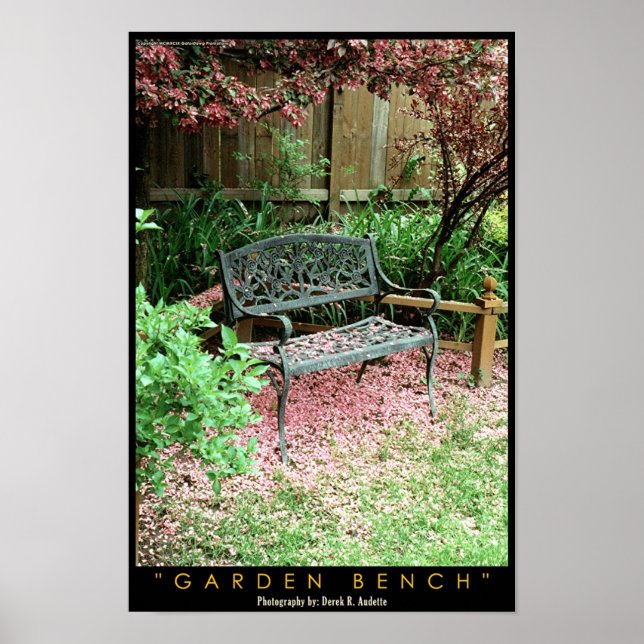 Garden Bench Poster (Vorne)
