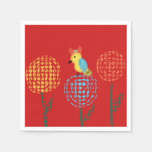 Garden Bird Party Serviette