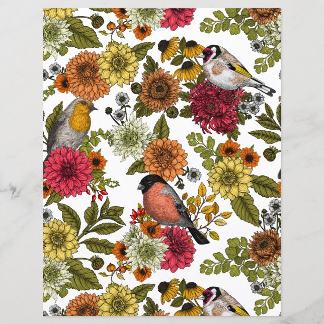 Garden birds and flowers 1 (Vorderseite)