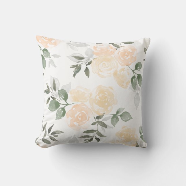 Garden Blooms Throw Kissen (Vorderseite)
