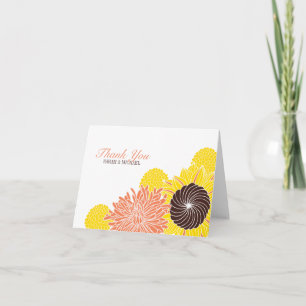Garden Blossoms Thank You Dankeskarte