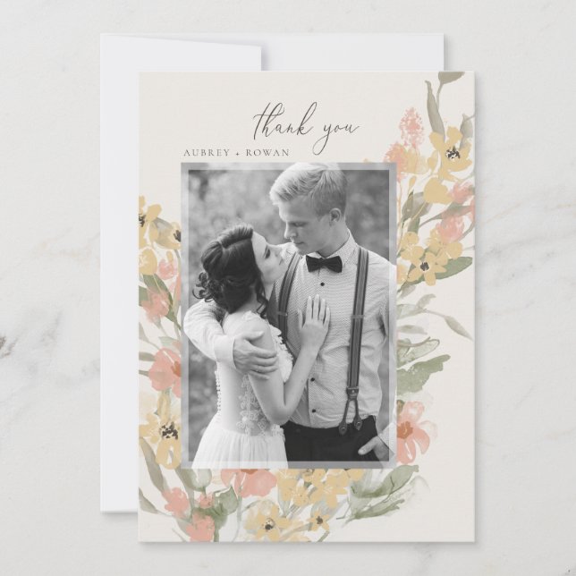 Garden Blüh Danke Karte (Vorderseite)