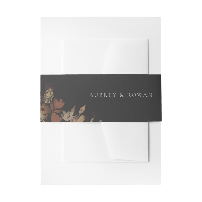 Garden Blühte Einladung Bauchband Einladungsbanderole (Vorderseite Beispiel)