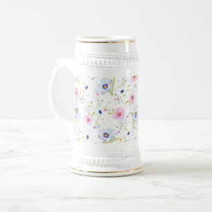 Garden Blume Beer Stein Bierglas