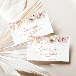 Garden Blume Boho Windelpreisverlosung Begleitkarte