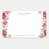 Garden Blume Border Deep Red & Green