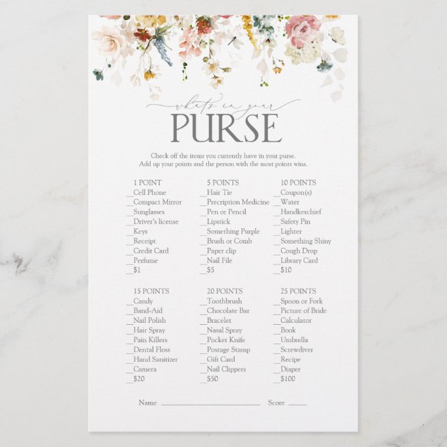 Garden Blume Brautparty (Vorderseite)