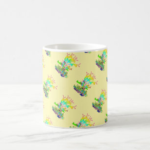 Garden Blume Diagonal Lt Yellow Kaffeetasse