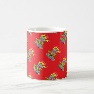 Garden Blume Diagonal Red Kaffeetasse