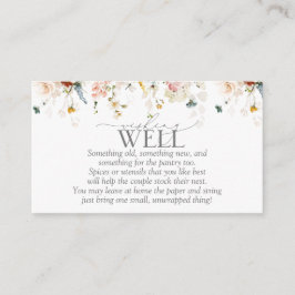 Garden-Blume, die eine gut verpackte Karte wünsche