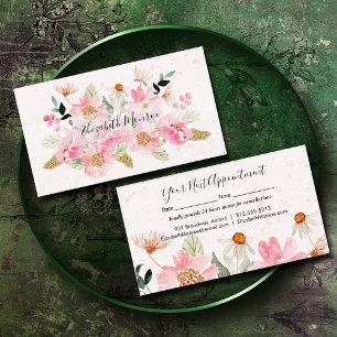Garden Blume Haar Stylist Salon Terminkarte