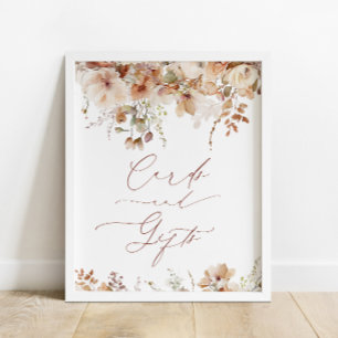 Garden Blume Kinderduschkarten und Geschenke Unter Poster