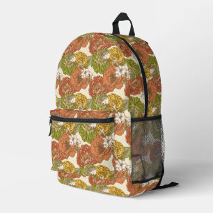 Garden Blume Pattern Bedruckter Rucksack