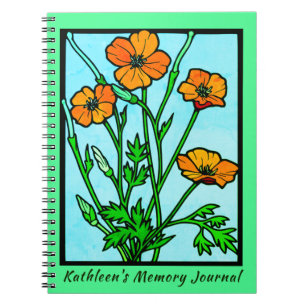 Garden-Blume - Personal Memory Journal behalten Notizblock