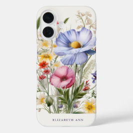 Garden Blume Personalisiert Name iPhone 16 Hülle