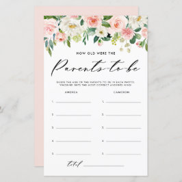 Garden Blume wie alt waren die Eltern Baby-Spiel