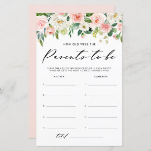 Garden Blume wie alt waren die Eltern Baby-Spiel