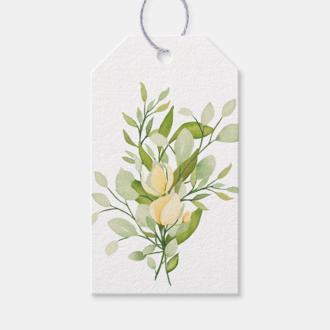 Garden Bouquet mit Foliage Geschenkanhänger (Vorderseite)