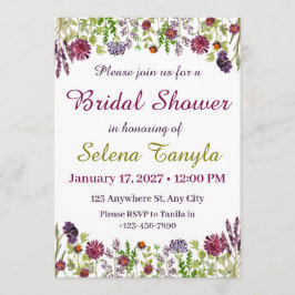 Garden Bridal Shower Invitation Card Einladung