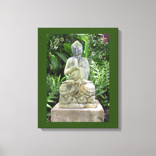 Garden Buddha Leinwanddruck (Vorderseite)