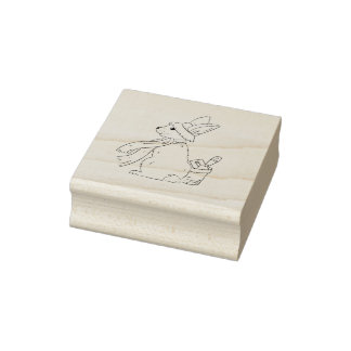 Garden Bunny Rubber Stamp Gummistempel