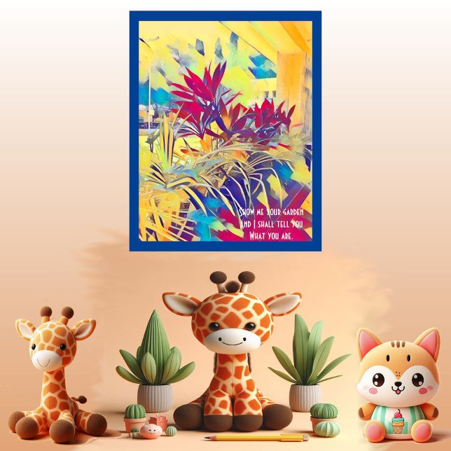 Garden Bush Inspirierend Zitat Wall Abstrakt Art D Poster (Garden Bush Inspiring Quote Wall Abstract Art Deco Poster)