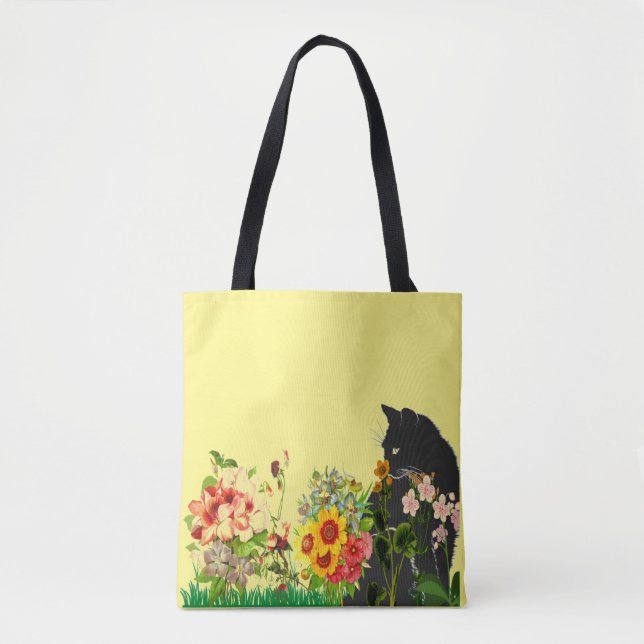 Garden Cat Tote Bag (Vorderseite)