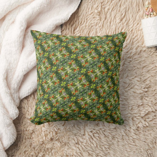Garden Cherry Tomatoes Nature Pattern  Kissen (Decke)