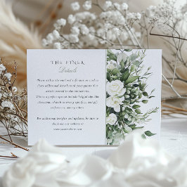Garden Chic Wedding Information Enclosure Card Begleitkarte