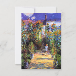 Garden Claude Monet Sommer Sonnenblumen Blume  Dankeskarte