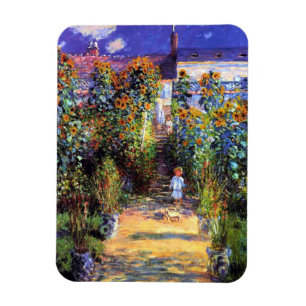 Garden Claude Monet Sommer Sonnenblumen Blume Magnet