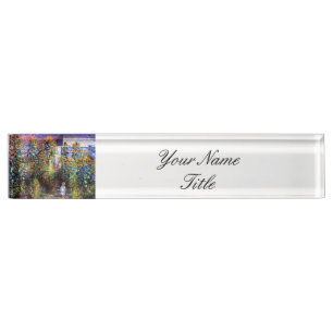 Garden Claude Monet Sommer Sonnenblumen Blume Namensplakette