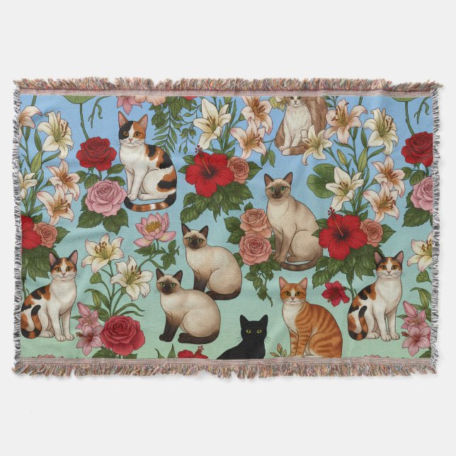 Garden Companions – Floral Cats in Bloom Decke (Vorderseite)