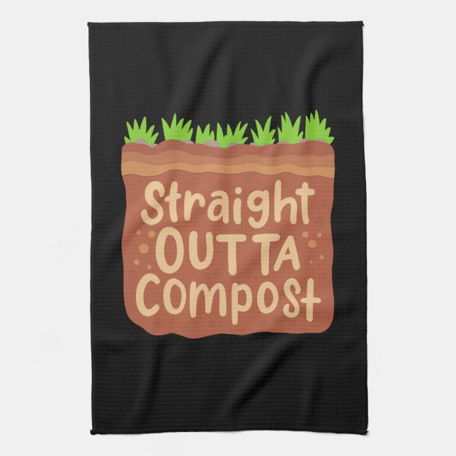Garden Compost Geschenk Geschirrtuch (Vertikal)