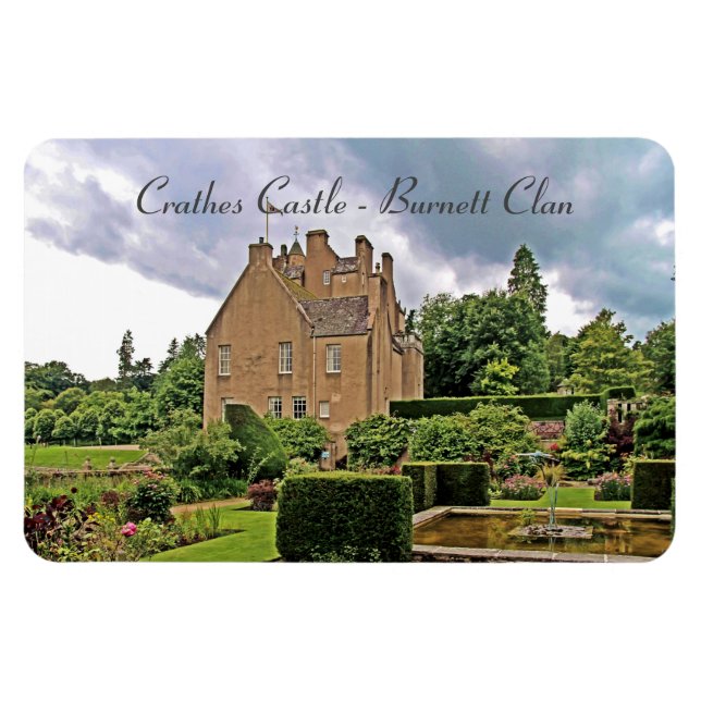 Garden Crathes Castle, Scottish Burnett Clan Magnet (Horizontal)