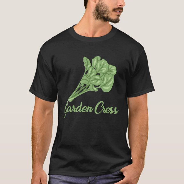 Garden Cress Apparel Edible Herbs Lover T-Shirt (Vorderseite)