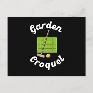 Garden Croquet Sport Croquet Player Gift Postkarte