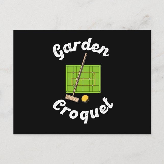 Garden Croquet Sport Croquet Player Gift Postkarte (Vorderseite)
