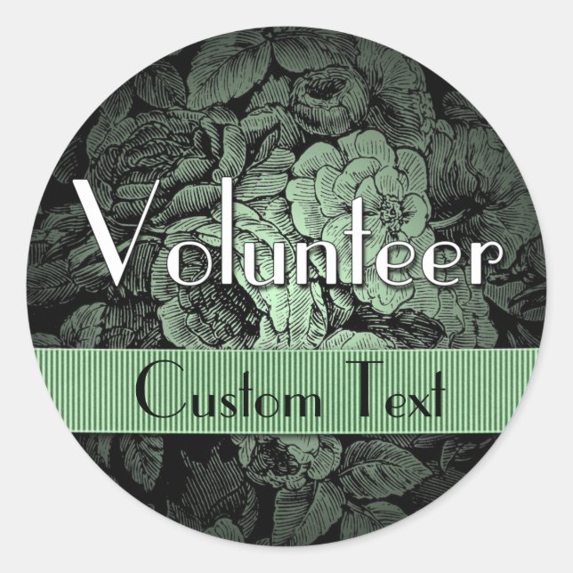 Garden Custom Volunteer Stickers (Vorderseite)