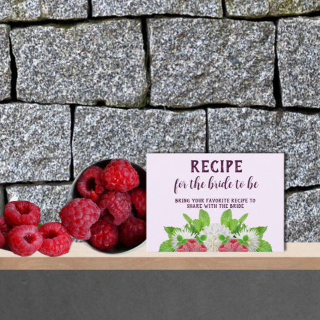 Garden Dahlia Brautparty Rezept Begleitkarte (Von Creator hochgeladen)